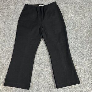 COS Women's Pants 12 Black Cotton Elastane Ankle Career Workwear